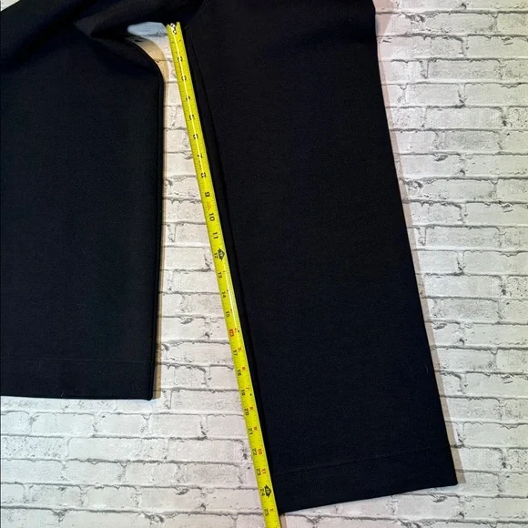 Maeve womens 23 black solid Colette wide leg stretch knit pants EUC - Picture 5 of 6